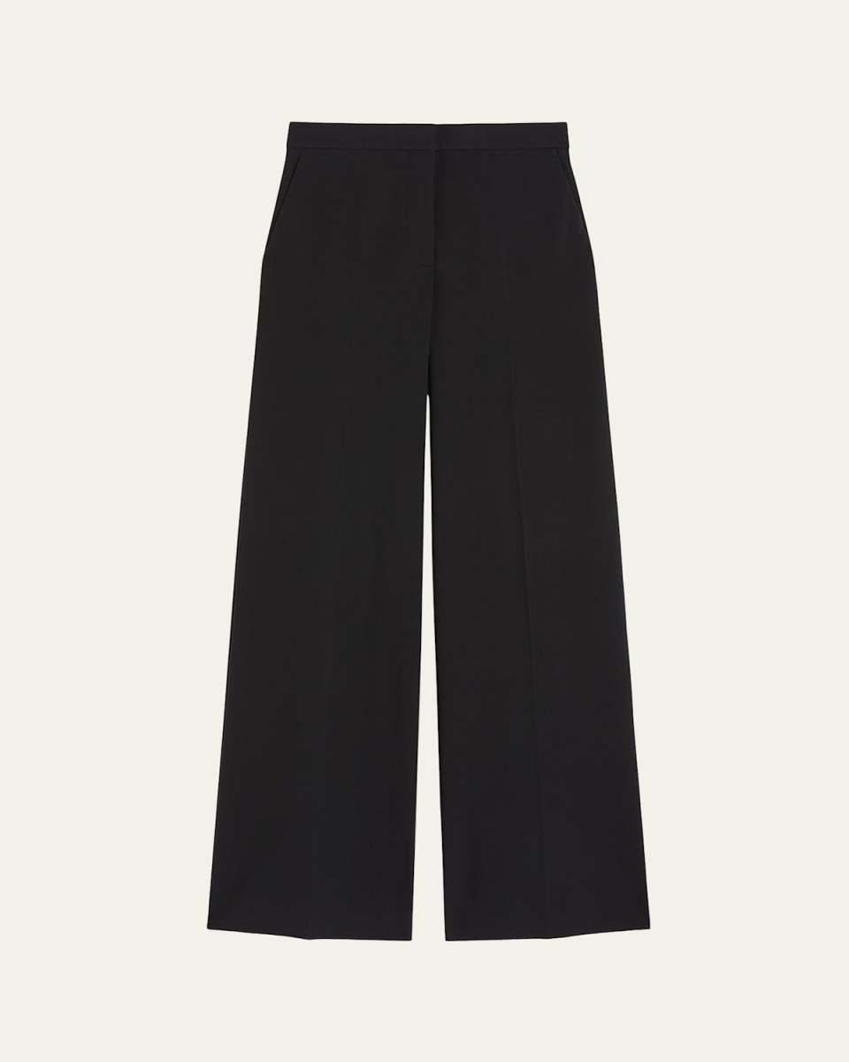 Biada Wide-Leg Crepe Pants